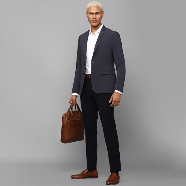 Slim-Fit Single-Breasted Formal Blazer