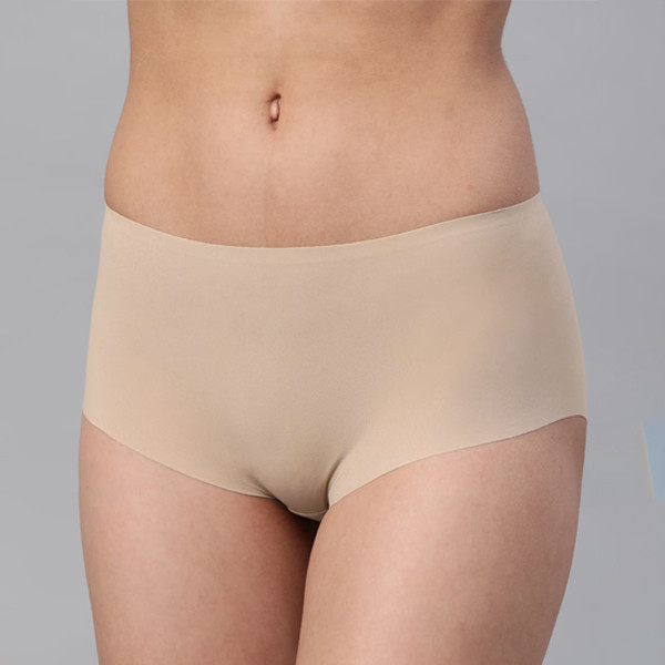 Women Pack of 3 Beige High-Rise Smooth Silhouette Briefs